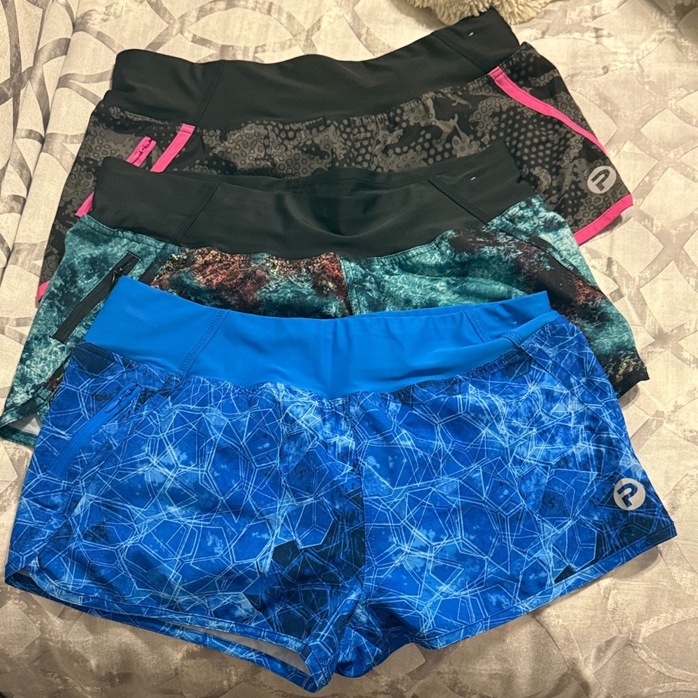 Pelagic Women's Oceanflex Shorts - Blue, Black, Pink with camo